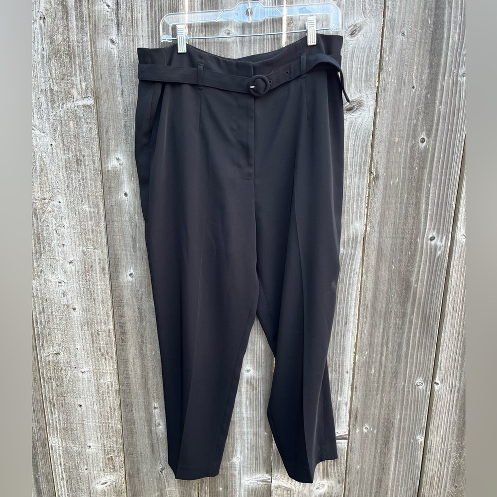 Black Belted Dress Pants